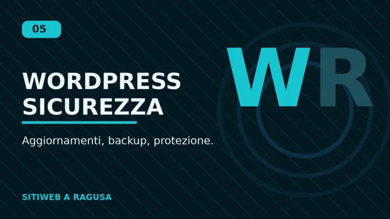 Manutenzione WordPress con backup e sicurezza del sito